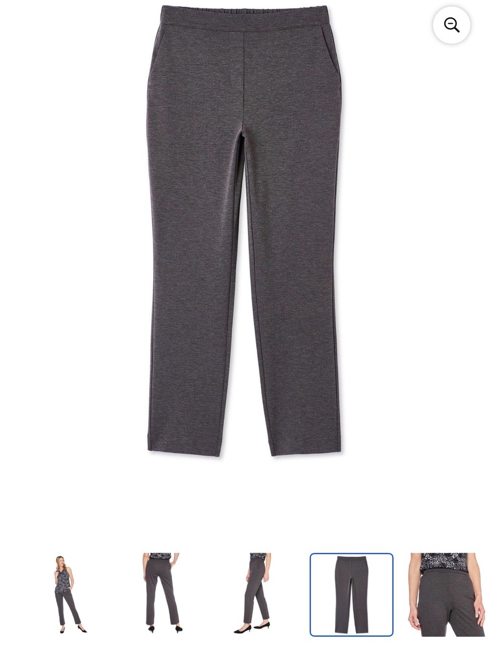 IYLA Womenโs Straight Leg Pants Gray Medium M NWT